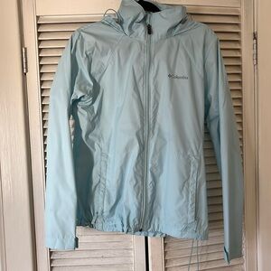 LARGE SKY BLUE COLUMBIA WINDBREAKER